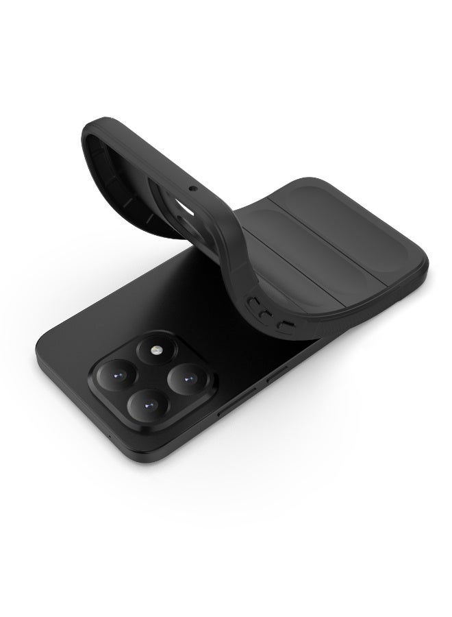 Phantom Shield Silicone Case with Anti-Scratch Soft Microfiber Lining, High Resilience Rubber Full Body Shockproof Cover Compatible with Xiaomi 15T (Black) - Image 5